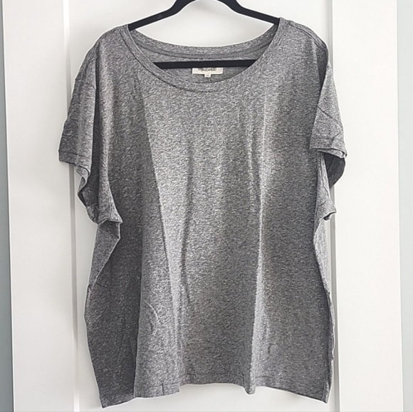 NWT Madewell Ex-boyfriend tee heather gray size 3x - Picture 1 of 5